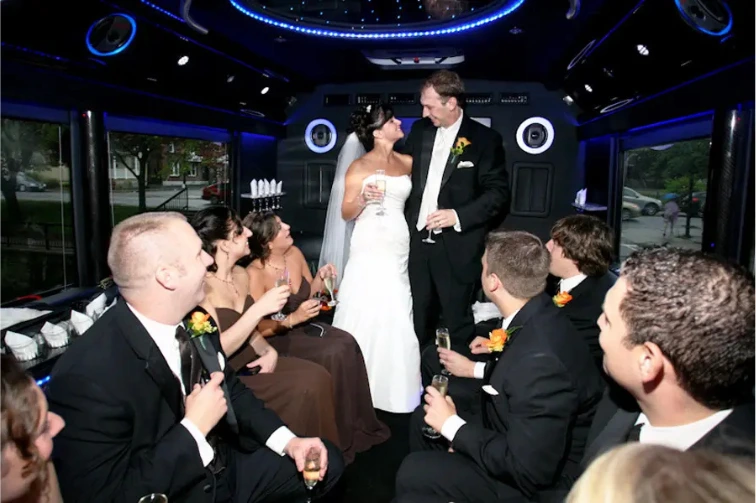 wedding party bus in las vegas